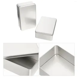 Take Out Containers 2 Pcs Tinplate Box Baked Snacks Cases Dessert Table Sundries Organizers Frosted Cookies Metal Wedding Cake Stands