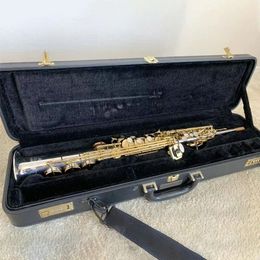 Original 9937 one-to-one structure Bb professional high-pitched saxophone all-silver button gold-plated SAX high-quality sound