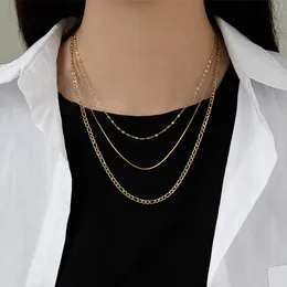 Chains Simple & Casual Stylish Gold Colour 304 Stainless Steel Link Chain Necklace For Women Jewellery Gifts 45cm Long 1 Piece