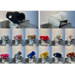 Designer Knitted Hats Luxury Beanie Cap Winter Women Mens Wool Blend Hats Female Bonnet Caps 14 Colours Fashion Fedoras Couple Warm Fluff Hat