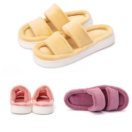 slippers women platform slides shoes fur winter snow warm sandals pink yellow fur slippe women shoes