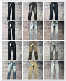 2024 PU Man Jeans Designer Jeans Skinny Jeans Ripped Biker Slim Straight Skinny Pants Designer Stack Jeans Fashion Jeans Mens Trend Brand Vintage Pant Mens