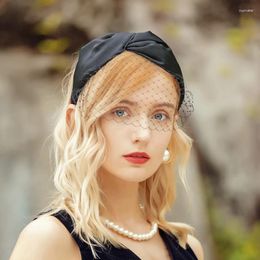 Berets E 2261 Spring And Summer/Original Design/Birdcage Veil/Bowknot/Elegant/Fascinator/Horse Race Headpiece/Fascinator Hat