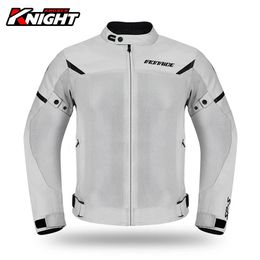 Men's Jackets Motorcycle Jacket Men Summer Breathable Motorcycle Racing Jacket CE Certification Protection Riding Clothing Reflective Stripe 231020