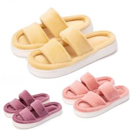 slippers women platform slides shoes fur winter snow warm sandals pink purple yellow fur slippe women shoes