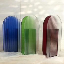 Vases Modern Acrylic Vase Arch Shape Design Floral Container Decoration For Home Office