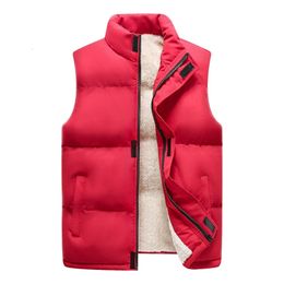 Men's Vests Mens Vest Jacket Warm Sleeveless Jackets Winter Zipper Coat Autumn Stand-up Collar Casual Waistcoat Brand Clothing 231020