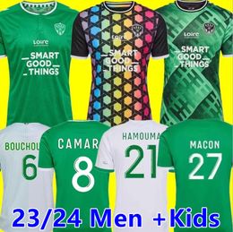 AS Saints Etienne Soccer Jerseys 2023 2024 maillot ASSE Etienne KRASSO CHAMBOST LOBRY CHARBONNIER WADJI Men Football shirt uniforms equipment boutique des verts