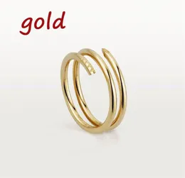 Anel de designer de anel de unha de 12 cores para mulheres / homens anéis de ouro Carti aliança de casamento acessórios de joias de luxo aço titânio banhado a ouro nunca desbota, não é alérgico
