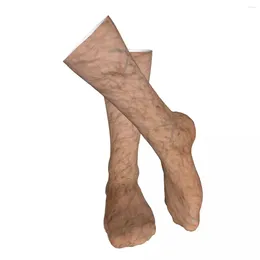 Men's Socks Hairy Legs Adult Stockings Moisture Absorbent For Daily Matching Sports All Seasons