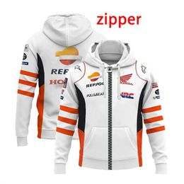 Men's Hoodies Sweatshirts Men's zippered motorcycle hooded sweatshirt 3D digital printed motorcycle sweater fashionable hooded jacket 231021