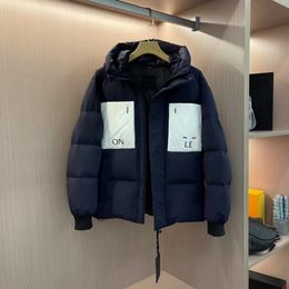 The new tide of teenagers in winter extra-thickened warm hooded goose down rushing high-end workwear couple men and women's jackets 2KF4P