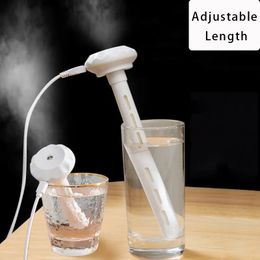 Essential Oils Diffusers USB Mini Ultrasonic Air Humidifier LED Lamp USB Essential Oil Diffuser Car Purifier Aroma Anion Mist Maker With Romantic Light 231021