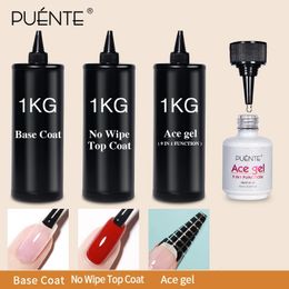 Nail Polish 250ml/500ml/1KG Ace Gel 9-in-1 Nail Glue Base Coat Top Coat Gel Nail Polish Soak Off Varnish Function UV Nail Gel For Nail Salon 231020