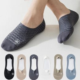 Men's Socks 3 Pairs Boat Breathable Summer Ultra-thin Sock Slippers Silicone Non-slip Comfortable Casual Men Sokken Calcetines