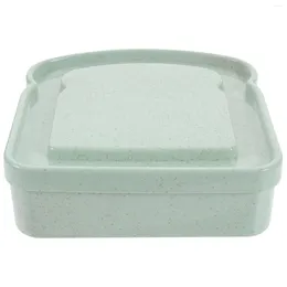 Plates Sandwich Container Storage Box Case With Lid Toast