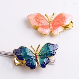 Hair Clips 10 Pieces/Lot 40 22mm Vintage Enamel Butterfly Hairpins Barrettes Accessories For Women