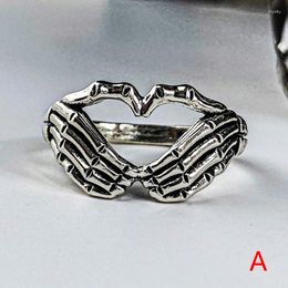 Cluster Rings Vintage Ghost Finger For Women Men Teens Retro Classic Open End Adjustable Hell Claw Statement Ring Fashion Jewellery