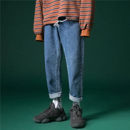 Men's Hoodies Sweatshirts Men's Baggy Homme Classic Fashionh Jeans Black/blue Colour Casual Straight Pants Biker Denim Trousers Plus Size S-2XL 231021