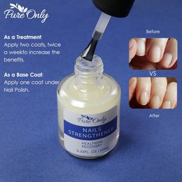 Nail Polish Professional Nail Strengthener Treatment Base Coat Gel Polish 15ml Long Lasting Nail Hardener Protein Repair Private Label 231020