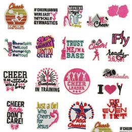 Notion Iron Ones Cheer Leader Embroideredes Decoration Sewing Applique Diy Accessories For Backpacks Clothes Vests Jackets Drop Deli