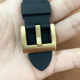 Watch Bands Solid Bronze Tongue Buckle For L6002M Parts Fully Brushed 18 20 22 24 26mm With Spring Bars
