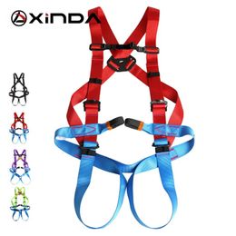 Climbing Harnesses XINDA Professional Outdoor Rock Climbing Harness High Altitude Full Body Safety Belt for Mountaineering Survival Kit Equipment 231021