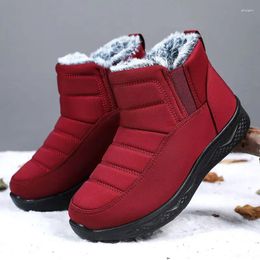 Boots Winter Women's Snow Ankle Super Warm Plus Fur Platform Suede Female Non-slip Booties Waterproof Bota Feminina