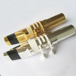 Silver Baritone Mouthpiece E-flat Brass Gold Plated High Quality Baritone Saxophone Mouthpiece Instrument Accessories