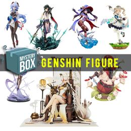 Caixa cega genshin impacto caixa misteriosa anime figura jogo ação sorte modelo boneca 231020