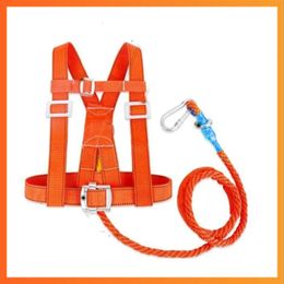 Climbing Harnesses Adjustable Safety Belt Aerial Work Cleaning External Wall Rescue Protection Safety Rope Outdoor Climbing Safety Harness 231021