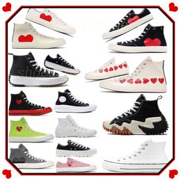 Designer canvas conversity schoenen sneaker heren damesschoenen casual schoenen sneaker dikke bodem platformschoenen zwart wit run star motion schoenen 006