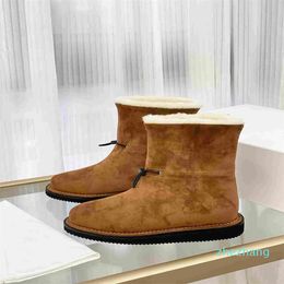 2023-New snow boots with high silk suede upper brand quality women's boots soft and comfortable unique