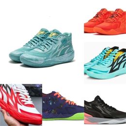 Zapatos deportivos Lamelo Mb.02 2023 Zapatos de baloncesto Rick y Morty con caja Lamelo Ball Mb02 Lamello Ball Hombres Mujeres Niños Zapato deportivo Zapatillas de deporte Tamaño 4.5-12