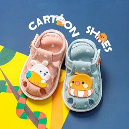 First Walkers baby shoes with sound cute bibi toddler for kids cartoons boys sandals girls bunny infantil slippers 231020