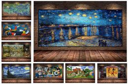 Classical World Famous Oil Paintings Canvas Works Wall Art Posters And Prints Pictures For Living Room Home Decoration1614271