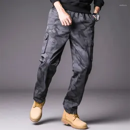 Outdoor Pants 5XL Men Cotton Camouflage Tactical Breathable Wear-resistant Casual Cargo Trousers Climbing Hiking Sports