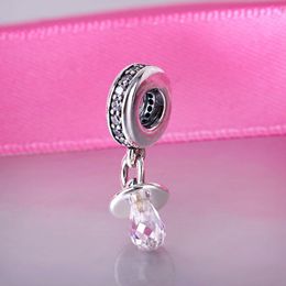 Andora cute pacifier 925 silver pendant with diamond pendant necklace for lovers Jewellery Qi xi Valentine's Day gift