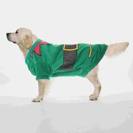 Dog Apparel Cartoon Costume Christmas Outfit Warm Jumpsuit Winter Hooded Coat Kitten Puppy Clothes For Small Dogs Cats Accessories