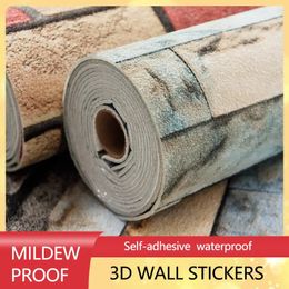 Wallpapers DIY 3D Wall Stickers Waterproof Self-Adhesive Wallpaper Soundproof Wallpaper Living Room Kitchen Bathroom Home Decoration 231020