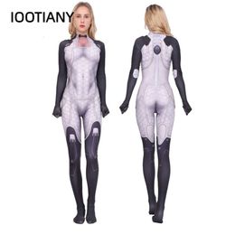 Game Mass Effect Miranda Lawson Tights Set Adult 3D Printing Anime Cosplay Costumes Elastic Slim Bodysuit Jumpsuits 2023