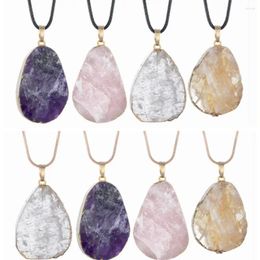 Pendant Necklaces JOYA GIFT Natural Crystal Necklace Raw Stone Handmade Jewelry For Women Lover