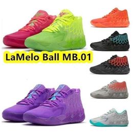 with Shoe Box Ball Lamelo 1 Mb.01 02 Basketball Shoes Rick and Rock Ridge Red Queen Not From Here Lo Ufo Black Blast Mens Trainers s Size 36-46