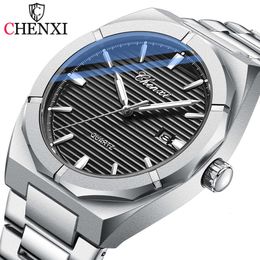 CHENXI Top Brand Men's Watches Men Wristwatch Full Steel Quartz Watch Date Sports Waterproof Male Clock Relogio Masculino