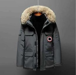 Canadian Goose Coat Thick Warm Down Parkas Jackets Work Clothes Outdoor Thickened Fashion Keeping Couple Live