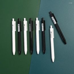 Pcs/lot Classic Black White Gel Pen Set Cute 0.5mm Ink Signature School Office Writing Supplies Promotional Gift