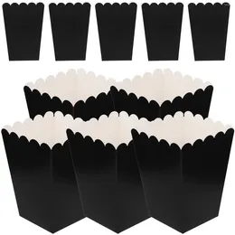 Dinnerware Sets 50 Pcs Popcorn Box Party Candy Container Holder Cookie Fries Snack 250g White Cardboard Bucket Cup Cake