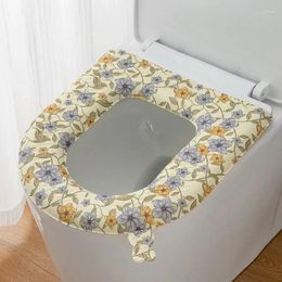 Toilet Seat Covers High-foam EVA Printed Waterproof Mat Four Seasons Universal Household Can Be Washed With Handle Cover