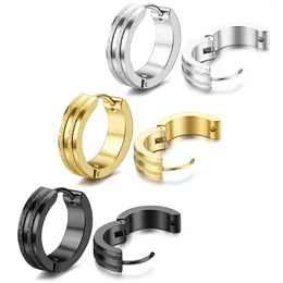 Hoop Earrings 3 Pairs Stainless Steel Small For Men Women Huggie Mens Ear Piercings