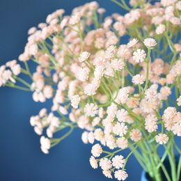 New Product Ideas Real Touch Artifical PU Baby's Breath Single Branch Graduation Birthday Present White Pink Purple Bulk Gypsophila Home Wedding Party Decoration